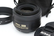 Nikon AF-S DX NIKKOR 35mm f/1.8G DSLR Camera Lenses From JP Tested Near Mint 