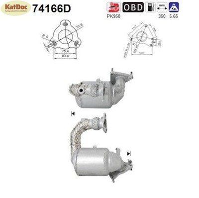   Katalysator Nissan Qashqai/X-Trail,Renault Koleos,2.0 dCi,110/127/130kW,Euro 5