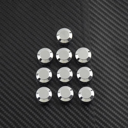 10 un. Tornillos Cubiertas 9 mm Inner Hole Bolt Cover Cap Fit For Harley Chrome - Imagen 4 de 7
