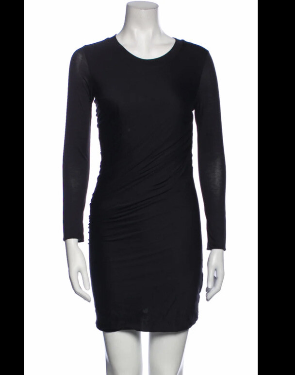 3.1 phillip lim black dress Puff Sleeve Poplin Flare Dress - Black