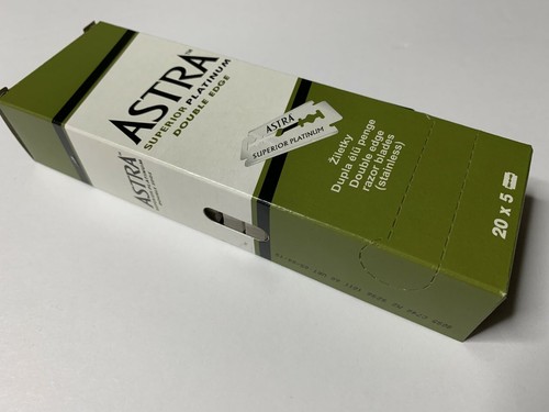 200 Astra Superior Platinum Double Edge Shaving Safety Razor Blades Russia Stock - Picture 5 of 8