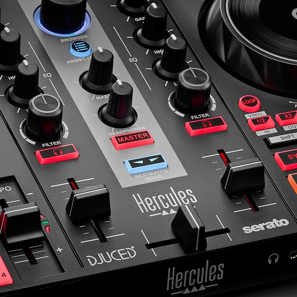 Hercules DJControl Inpulse 200 MK2 2-Deck DJ-Controller Mischpult + Kopfhörer - Bild 3 von 4