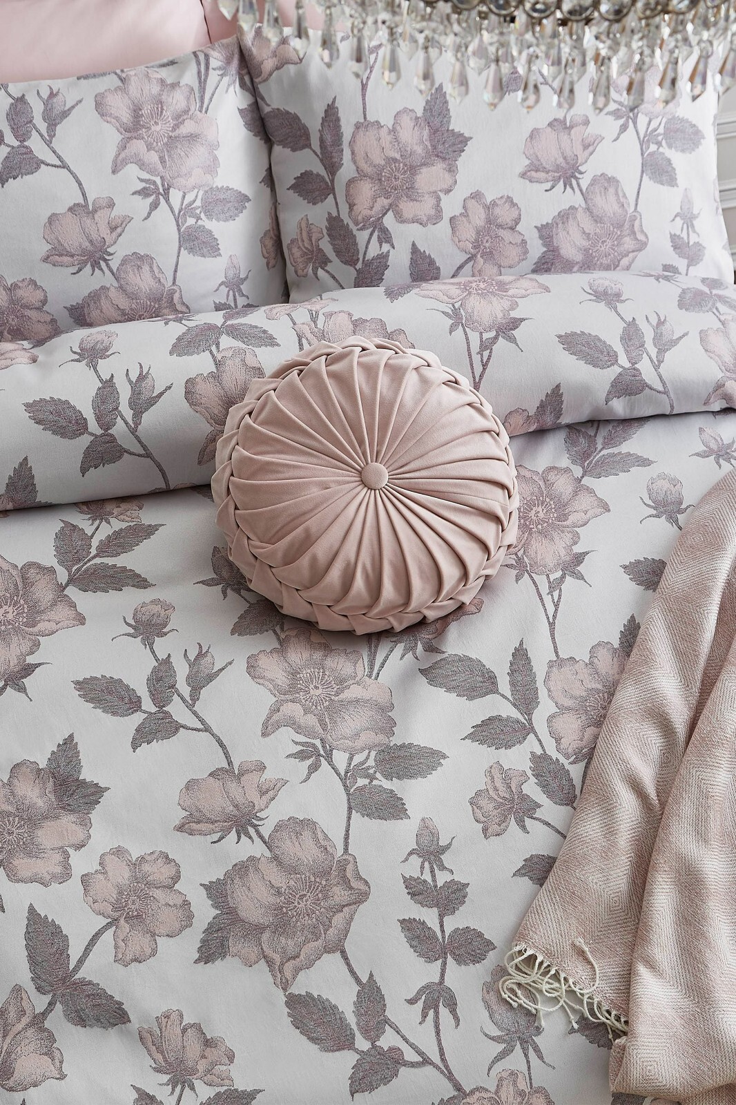 NEXT LAURA ASHLEY DUVET COVER SUPER KING FLEUR JACQUARD BEDSET A40 NEW