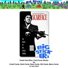 ScarFace Credit Card Skin Cover Sticker SMART Wrap Die-cut  Decal