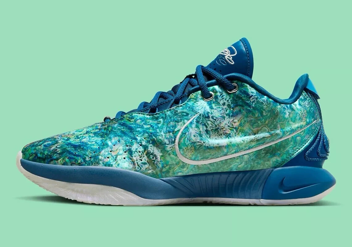 【新品未使用】NIKE LEBRON 21 \"ABALONE PEARL\" EP Nike LeBron 21 “Abalone Pearl” Release Date FB2238-400