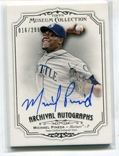 2012 Topps Museum Michael PIneda Archival AUTO AUTOGRAPH 16/299 SEATTLE MARINERS