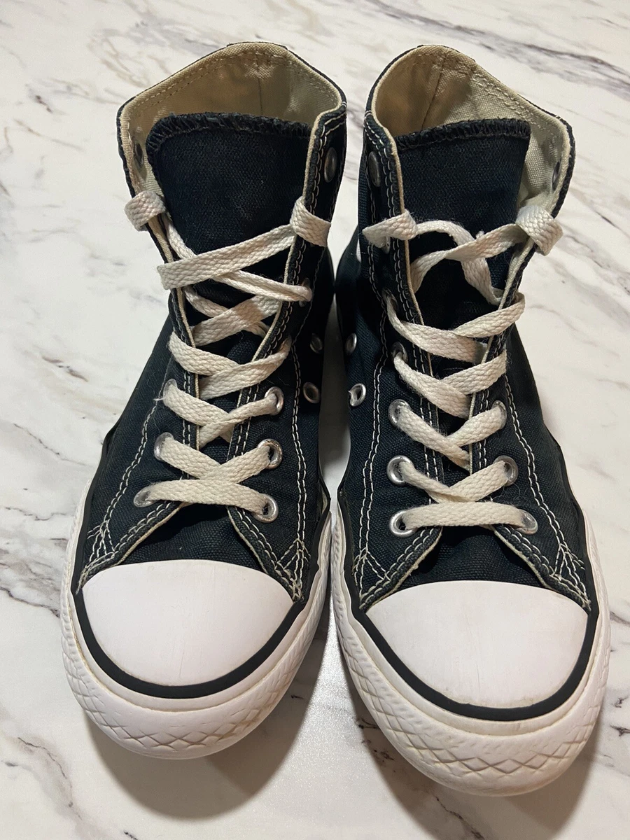 Converse Size 2 Youth Chuck Taylor All Star Black Running Shoes Sneakers