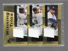 2007 SPx - ADRIAN BELTRE   FELIX HERNANDEZ - Winning Trios Jersey - MARINERS /75