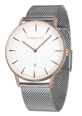 FIREFOX PASSION Damenuhr rosevergoldet Milanaise Mesh Armband FFPL02-006 5 ATM