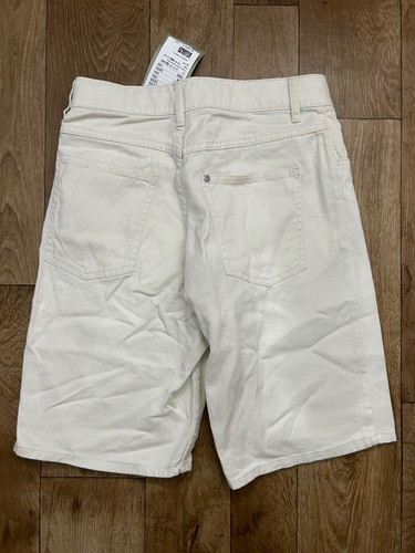 Pantalones Cortos H&M Niños Crema Denim Calce Suelto Hasta la Rodilla 10-11 Años - Imagen 5 de 5
