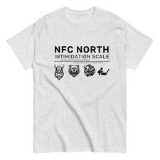 NFC North Intimidation Scale Vikings Bears Lions Funny T-Shirt S,M,L,XL,2X,3X,4X