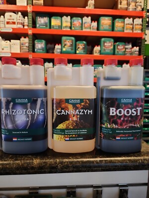 Canna Bundle Rhizotonic, Cannazyme, Boost Liters