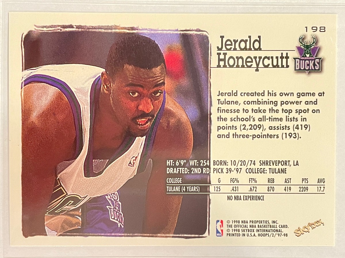 1997-98 NBA Hoops Jerald Honeycutt Rookie RC #198 Basketball