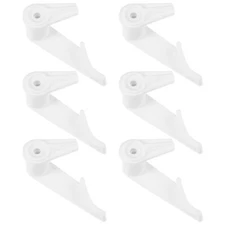50PCS LED Light Clips for Ceiling Lights White Flush Mount Fixture Hook Bracket