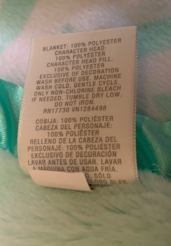 Elephant Lovey Security Blanket Satin Crib Plush Stuffed Toy Travel Cruise 29"XL - Picture 5 of 9