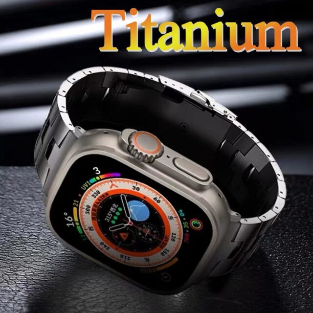 Luxury Titanium Band For Apple Watch Series Ultra 49mm iWatch Strap Bracelet GR10907 Luxury Titanium Band For Apple Watch Series Ultra 49mm iWatch Strap Bracelet GR10907