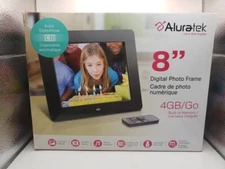 Aluratek ADMPF108F 8-inch Digital Picture Frame 4G Built in Memory w/ remote New