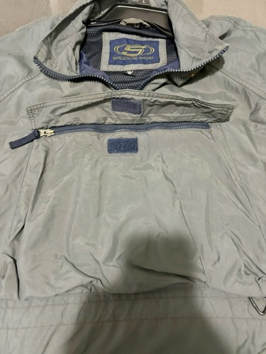 VINTAGE Structure Sport Anorak Nylon Zip-Up Jacket Windbreaker Men’s Medium Gray - Picture 3 of 9