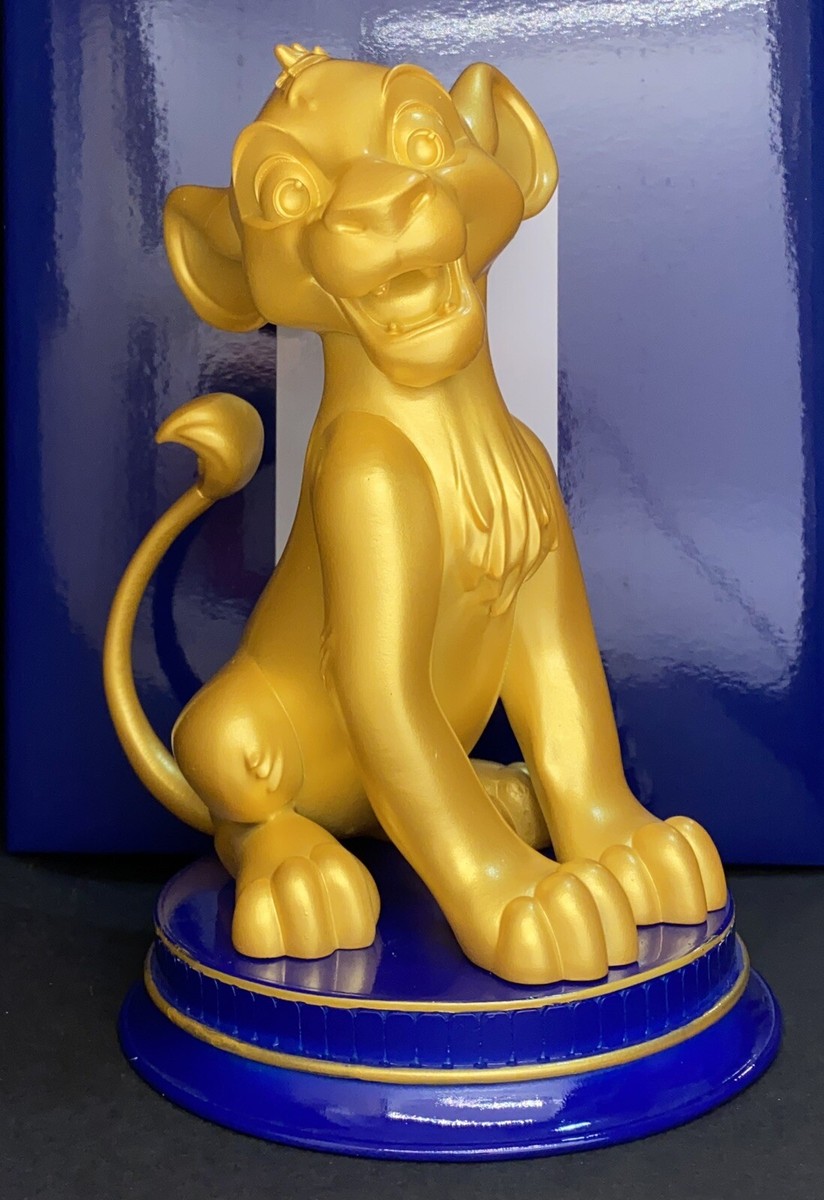 NIB! WALT DISNEY WORLD 50th Anniversary SIMBA Golden Statue 8