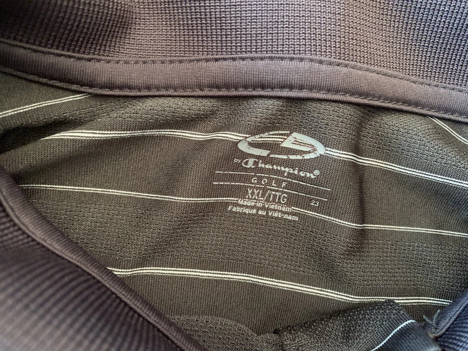 Champion Gray Polo Shirt Athletic Golf Stretch Size XXL - Image 3 of 4