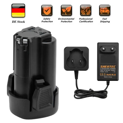 SHENTEC 4.0Ah 10.8V Li-ion Akku/Ladegerät für Black&Decker LB12 BL1510 BL1110 EGBL108KB