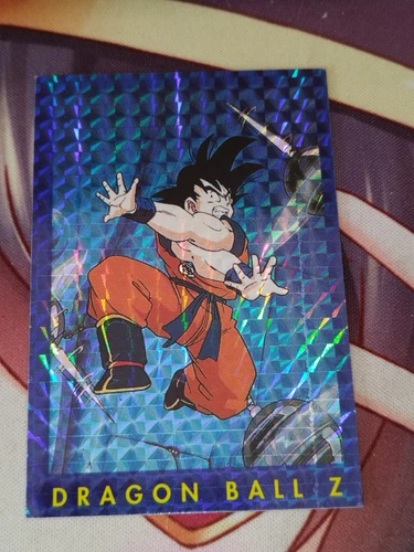 Carte ESP Dragon Ball Serie Part 1 n 74 card DBZ Panini Bleu prism holo Goku