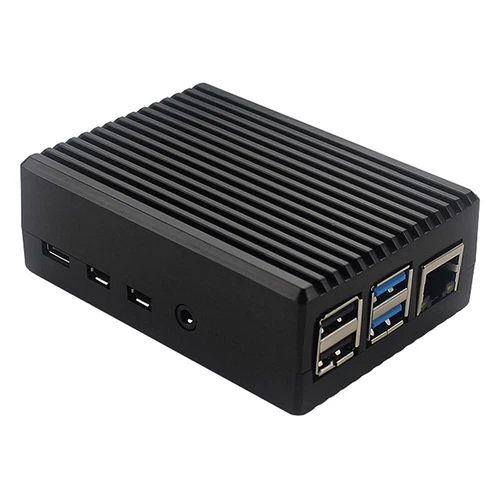 For GeeekPi Raspberry Pi 4 CNC Aluminum Case with Fan Heatsinks for Pi 4B_ecBME