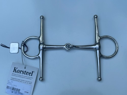 Korsteel Full Cheek Snaffle Horse Bit 4.75" Stainless Steel Single Jointed NOS - Picture 18 of 18