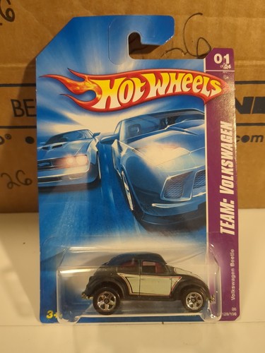 Hot Wheels Team: Volkswagen 01 of 04 Volkswagen Beetle 129/196 Black - Bild 2 von 5
