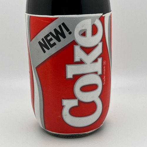 Vintage New Coke Coca-Cola Formula 1985 Hot Gold Cap Sealed 16 oz Glass Bottle B - Picture 4 of 7