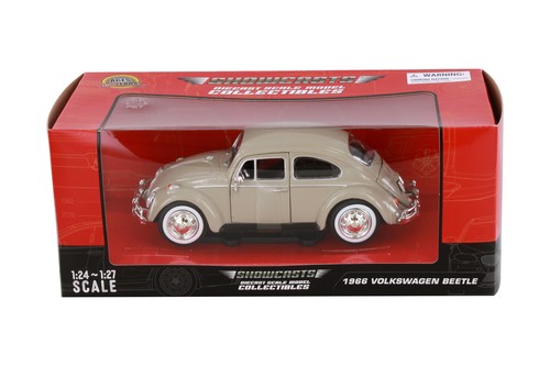 1966 VOLKSWAGEN BEETLE HARDTOP BEIGE 1/24 DIECAST CAR SHOWCASTS 77223BE - 第 5/5 張圖片