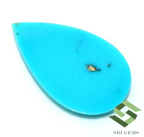 Certified Natural Sleeping Beauty Turquoise Pear Cabochon 25x15 mm Loose Gems - Picture 4 of 6