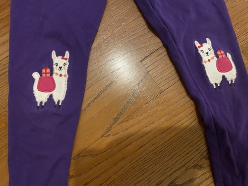 Gymboree Girls Little Llama Purple Long Sl Top & Leggings Cotton 6 - Picture 4 of 7
