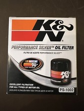 PS-1002 K&N Oil Filter New for Chevy LeBaron Town& Cnty. Ram Van Truck   SILVER