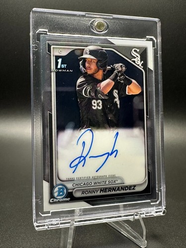 2024 Bowman Ronny Hernandez 1st Bowman Chrome Auto Chicago White Sox Prospect