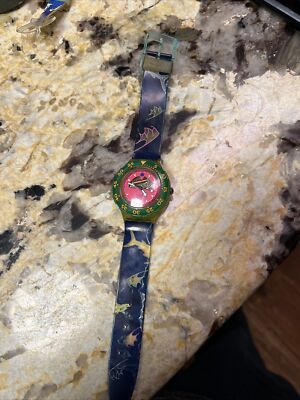 t569 Rare 1991 Swatch Scuba 200 HAPPY FISH SDN101