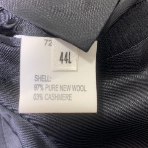 Paul Fredrick Blazer Jacke Herren 44L schwarz Wolle Kerbe Revers einreihig - Bild 6 von 8