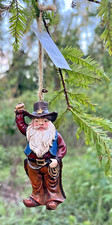 2017 Hobby Lobby Cowboy Santa Claus Christmas Ornament Western HL9145211