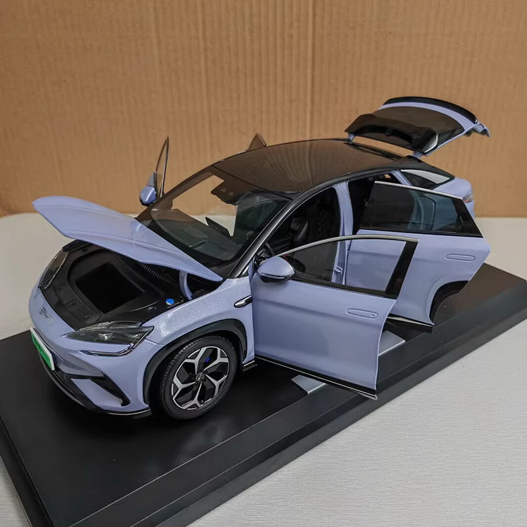 中国車　純正 BYD Build Your Dreams 海豹 ミニカー 1/18 Scale BYD Sea lion 07 EV Purple Diecast car Model Toy