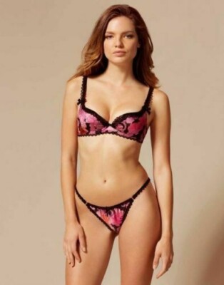 AGENT PROVOCATEUR RARE SOLD OUT JUNE BRA 36D & SUPER RARE AP 3 MEDIUM THONG NWT