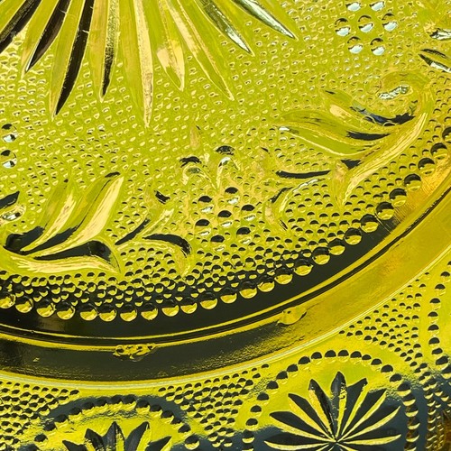 Vintage Brockway Glass American Concord Amber 10" Dinner Plate Supper Scalloped - Picture 4 of 7