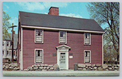 Postcard Birthplace of President John Quincy Adams Quincy Massachusetts