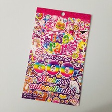 Lisa Frank Sticker Book - 5 Sheet Over 600 Stickers Each Kawaii Old School 90's