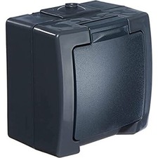 Kopp Nautic 16A Schutzkontakt-Steckdose - Anthrazit (107815006  