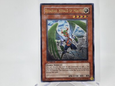 YuGiOh Zeradias, Herald of Heaven FOTB-EN018 1st Edition Ultimate Rare NM