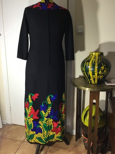 Haute Couture Kleid 🍒 Carla Hirt Modelle 🍒 Hand made in Hamburg 🍒 Top 1960er - Bild 5 von 12