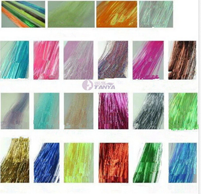 发丝,发饰 Sparkling Turquois 250股沙龙级丝绸 — 第 4/4 张图片