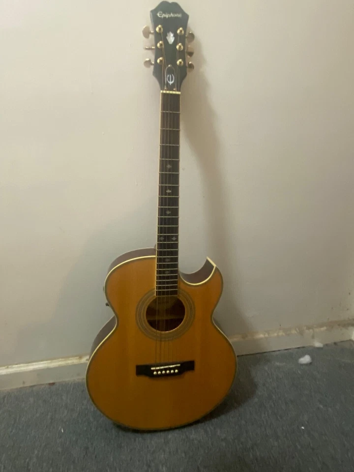 Epiphone PR 5E/N Natural Cutaway 原声电吉他 二手 — 第 2/4 张图片