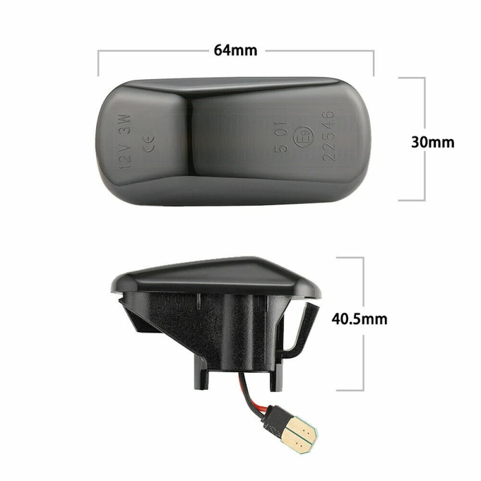 For Honda S2000 Accord Civic Dynamic LEDs Side Marker Blinker Turn Signal Lights Foto 3 de 4