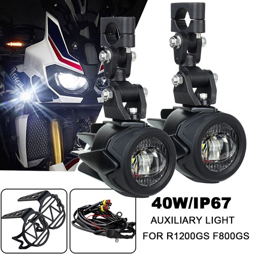 40W LED Auxiliary Fog Lights w/Relay For R1200GS Adv F800GS F700GS F650 K1600 - Picture 7 of 13